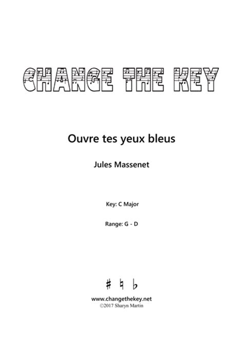 Ouvre tes yeux bleus lyrics [Jules Massenet]