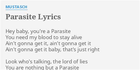 Parasite lyrics [Mustasch]