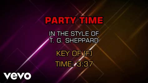 Party Time lyrics [T.G. Sheppard]