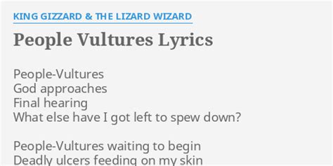 People-Vultures lyrics [King Gizzard & The Lizard Wizard]