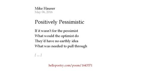 Pessimist Poetry lyrics [Lack]