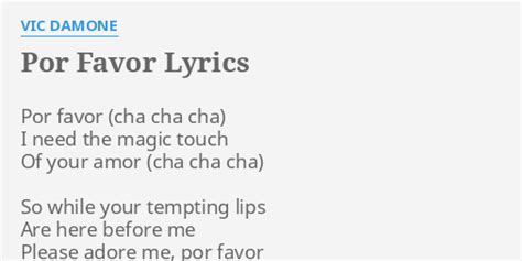 Por Favor lyrics [Cubita]