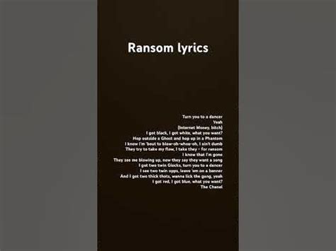 RANSOM lyrics [Kobanoshi]