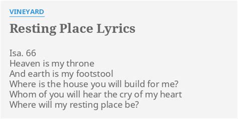 RESTING PLACE! lyrics [+vaguecity+]
