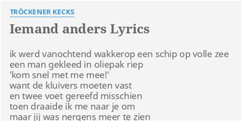 Redding lyrics [Tröckener Kecks]