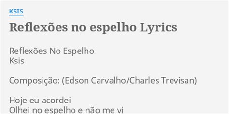 Reflexões No Espelho lyrics [Cassis]