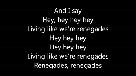 Renegades Of The Groove lyrics [Two Year Vacation]