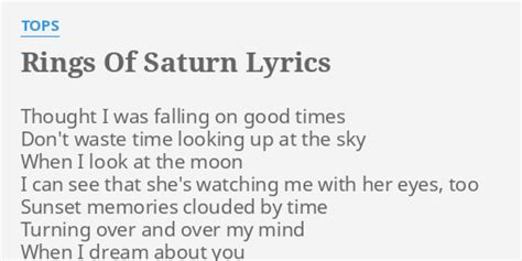 Rings of Saturn lyrics [TOPS]
