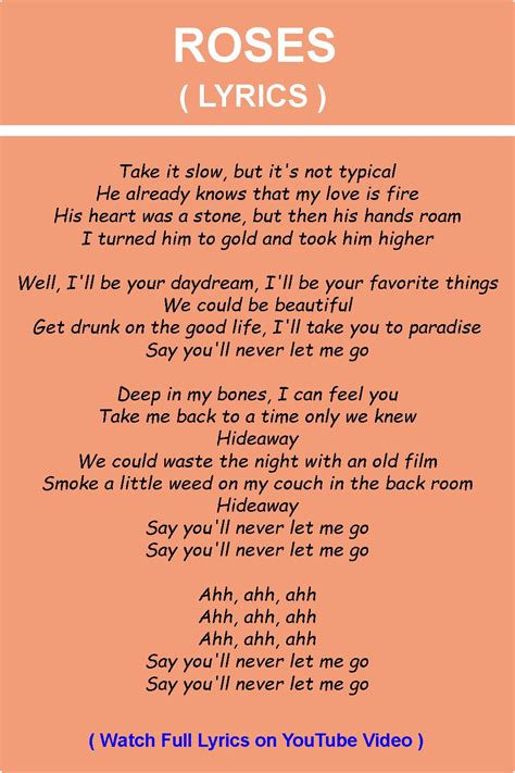 Roses lyrics [Ricky Hil]