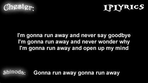 Runaway lyrics [Linkin Park]
