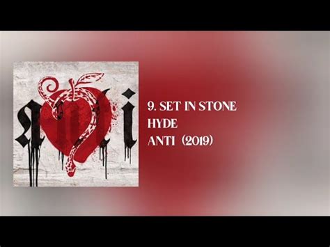 SET IN STONE lyrics [HYDE]