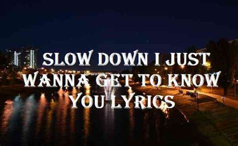 SLOW DOWN lyrics [Nejmin AB]