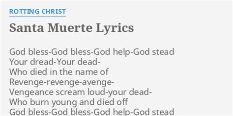 Santa Muerte lyrics [Rotting Christ]