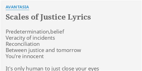 Scales of Justice lyrics [Avantasia]