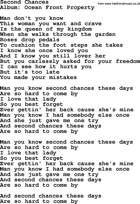 Second Chances lyrics [Hi-Rez]
