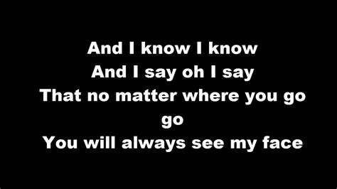 See Your Face Again lyrics [S.P.Y]