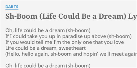 Sh-Boom lyrics [Darts]