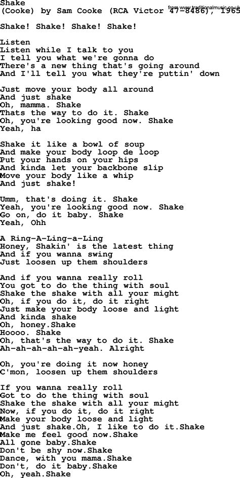 Shake & Bake lyrics [The Dickies]