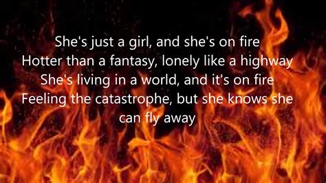 She's on Fire lyrics [Matt White]