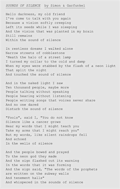 Silent Air lyrics [The Sound]