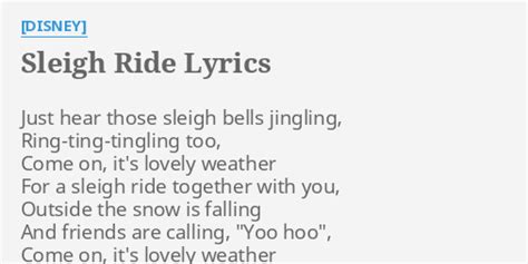 Sleigh Ride lyrics [Helene Fischer]