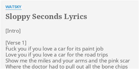 Sloppy Seconds lyrics [In Dying Arms]