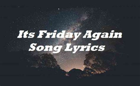 Somebody lyrics [On A Friday]