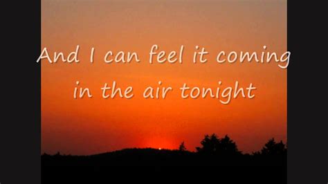 Something in the Air Tonight lyrics [Joan Armatrading]
