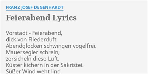 Spaziergang lyrics [Franz Josef Degenhardt]