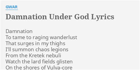 Starving Gods lyrics [GWAR]