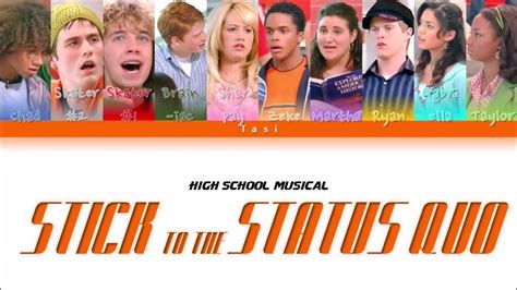 Stick to the Status Quo lyrics [Cast of High School Musical: The Musical: The Series]