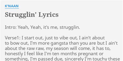 Strugglin' lyrics [King 20/20]