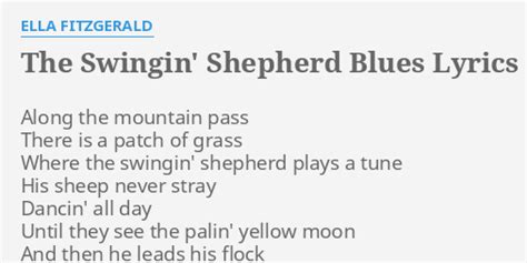 Swingin' Shepherd Blues lyrics [Ella Fitzgerald]