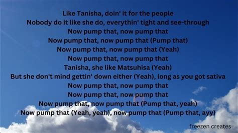 Tanisha (Pump That) lyrics [Rae Sremmurd]