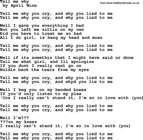 Tell Me Why lyrics [Jaeney]