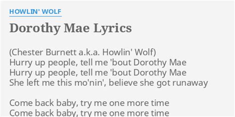 Tell Me lyrics [Howlin' Wolf]