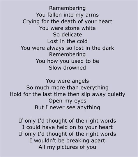 The Cure lyrics [LIZ]