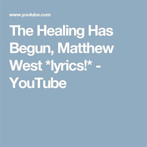 The Ending Has Begun lyrics [Matthew Spencer]