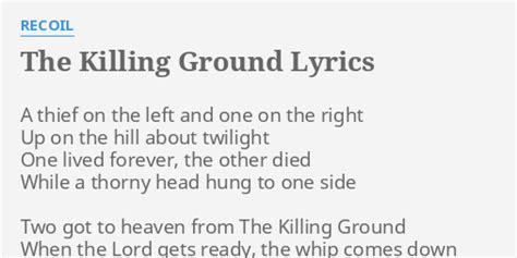 The Killing Ground lyrics [Recoil]