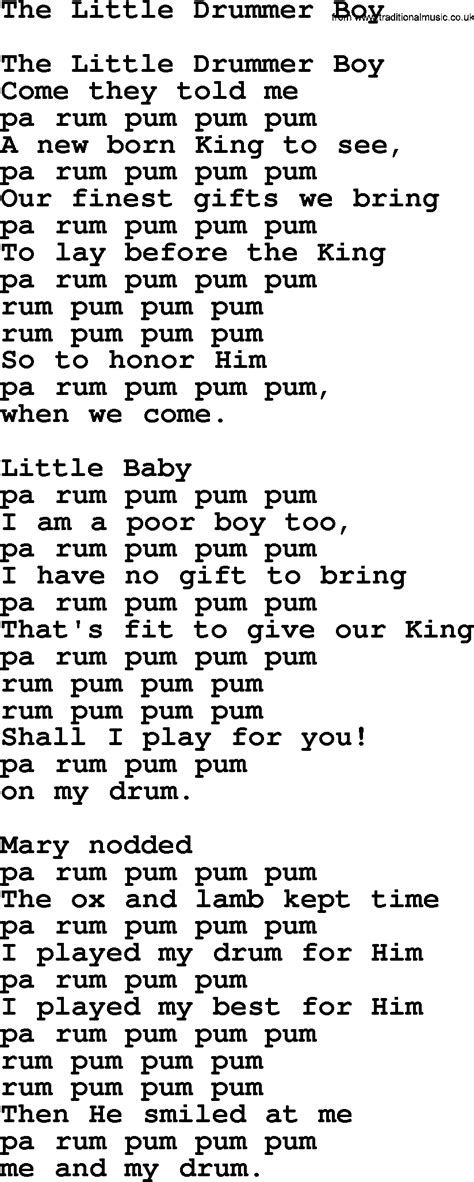 The Little Drummer Boy lyrics [Delta Goodrem]
