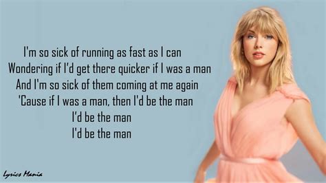 The Man lyrics [Taylor Swift]