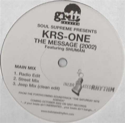 The Message 2002 lyrics [KRS-One]