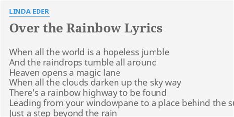 The Rainbow's End lyrics [Linda Eder]