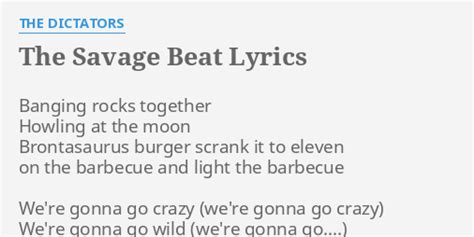 The Savage Beat lyrics [The Dictators]