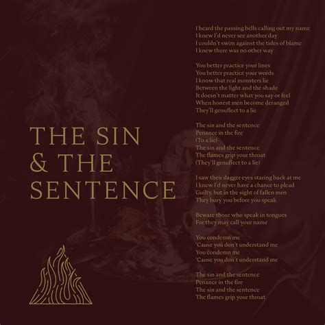 The Sin and the Sentence lyrics [Trivium]