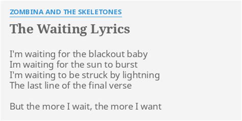 The Waiting lyrics [Zombina And The Skeletones]