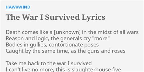 The War I Survived lyrics [Hawkwind]