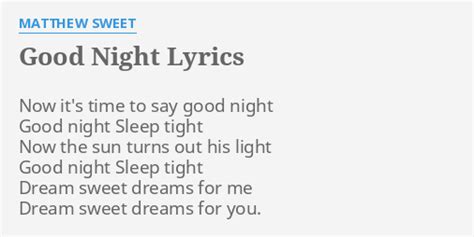 This is Night lyrics [Matthew Good]