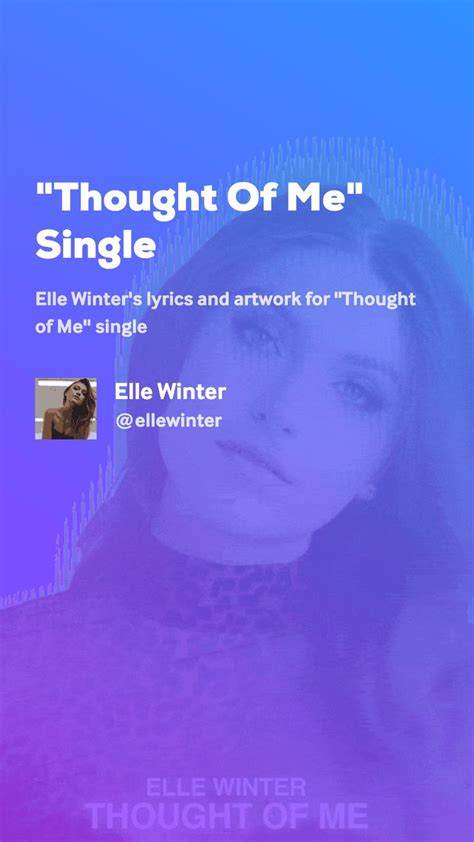 Thought of Me lyrics [Elle Winter]