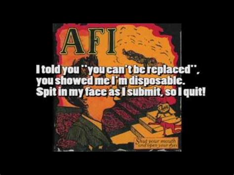 Three Seconds Notice lyrics [AFI]